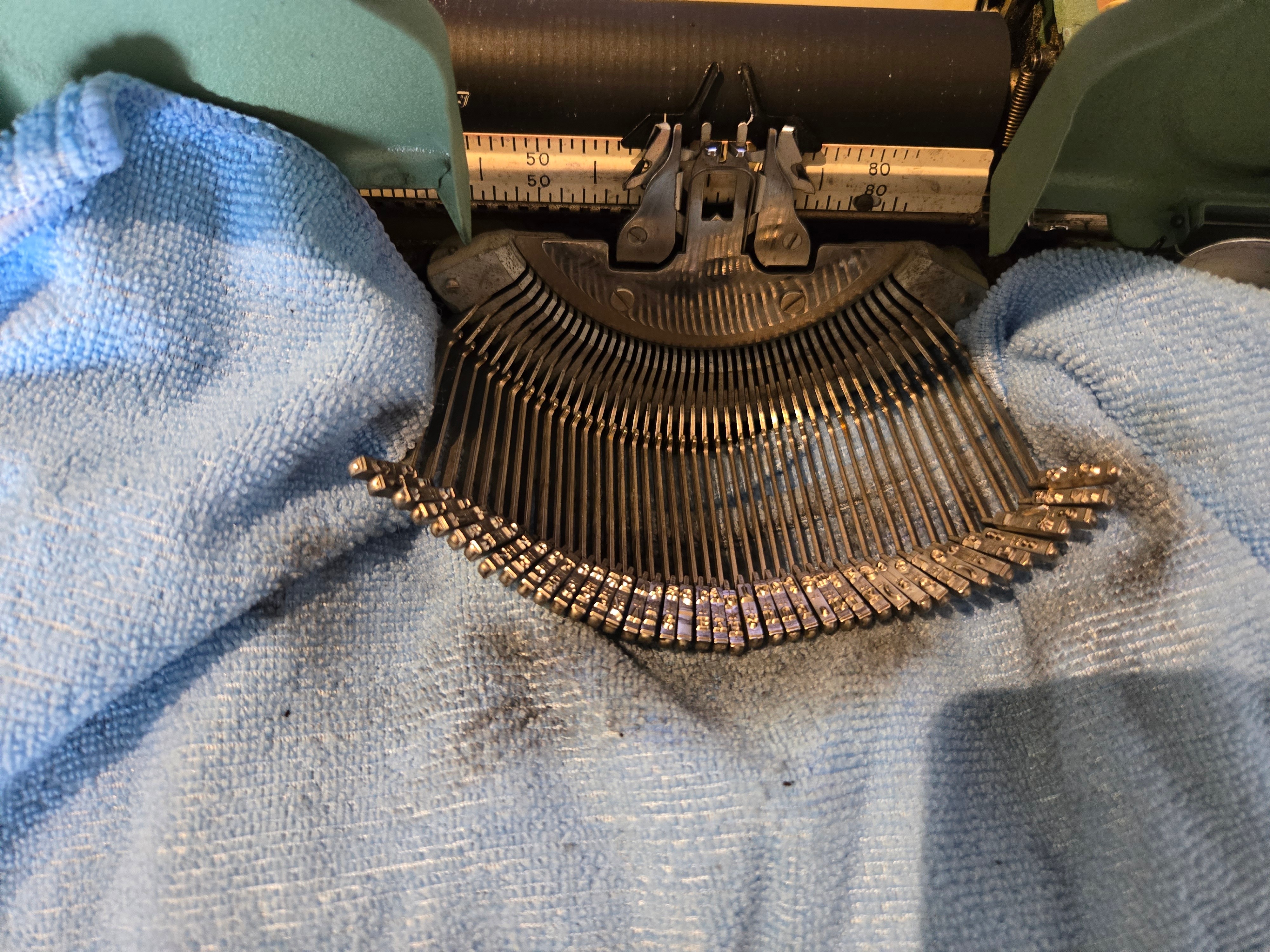 Cleaned typebar assembly ready for installation