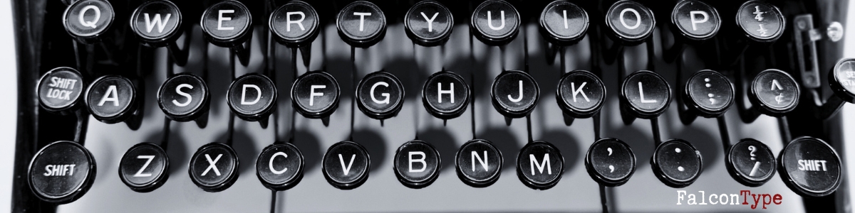 Vintage typewriter keys close-up
