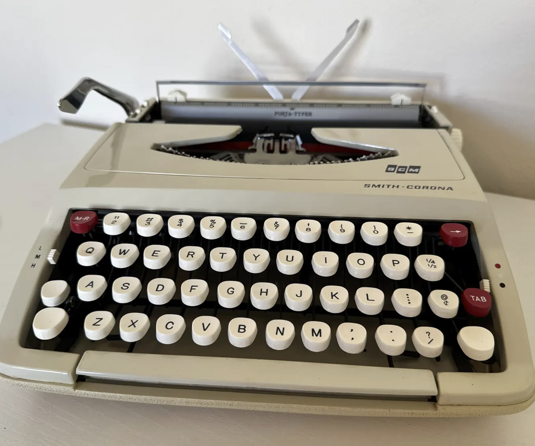 Vintage 1970's Smith Corona PORTA-Typer Typewriter | Made in England | Portable | Manual Typewriter | Working Typewriter